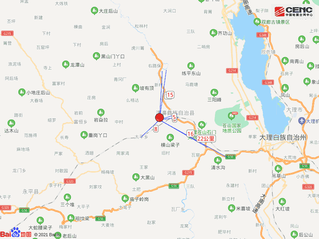 5·19云南大理州漾濞县3.1级地震