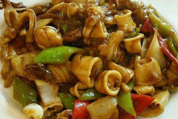 辣炒墨斗鱼