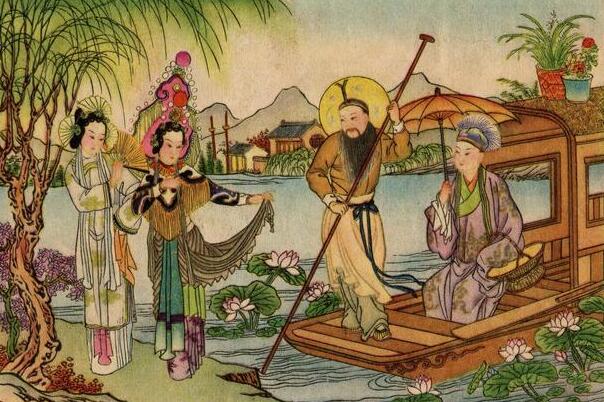 一组精美的《白蛇传》年画，出自天津杨柳青画社_百科TA说