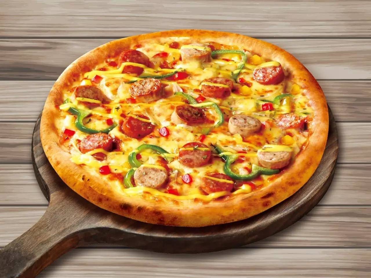 培根烤肠pizza
