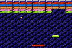 《fc弹球》是一款敏捷游戏,游戏目标是发射子弹消去所有的小方块