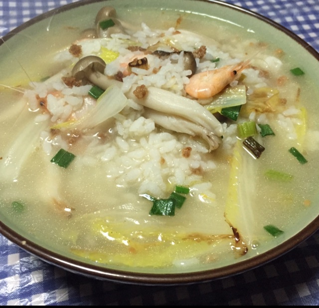 肉沫三鲜泡饭