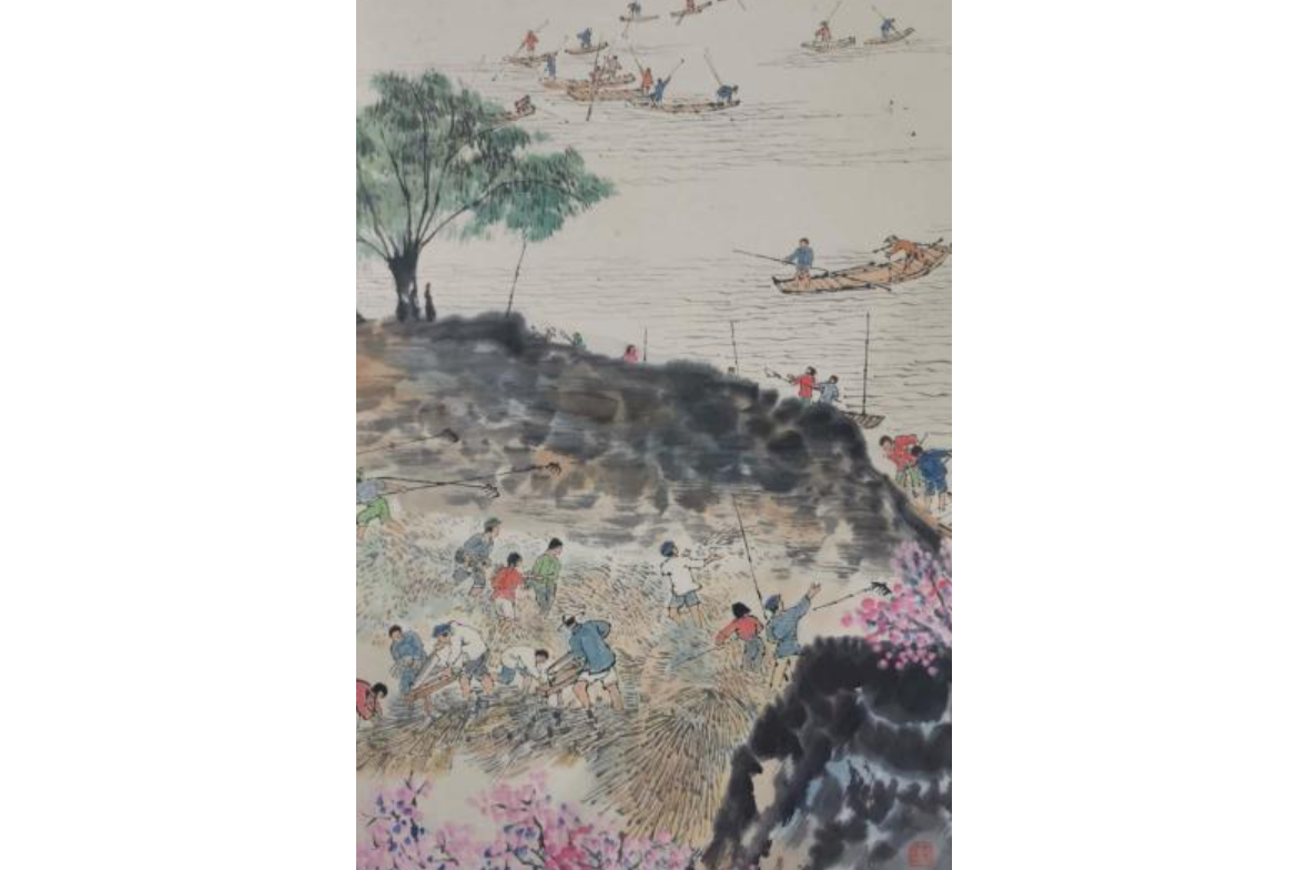 山水册页八开之五·水村