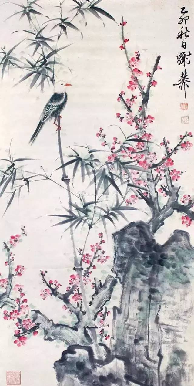 10位国画名家，30幅梅花画作，配上梅花诗词，好美_百科TA说