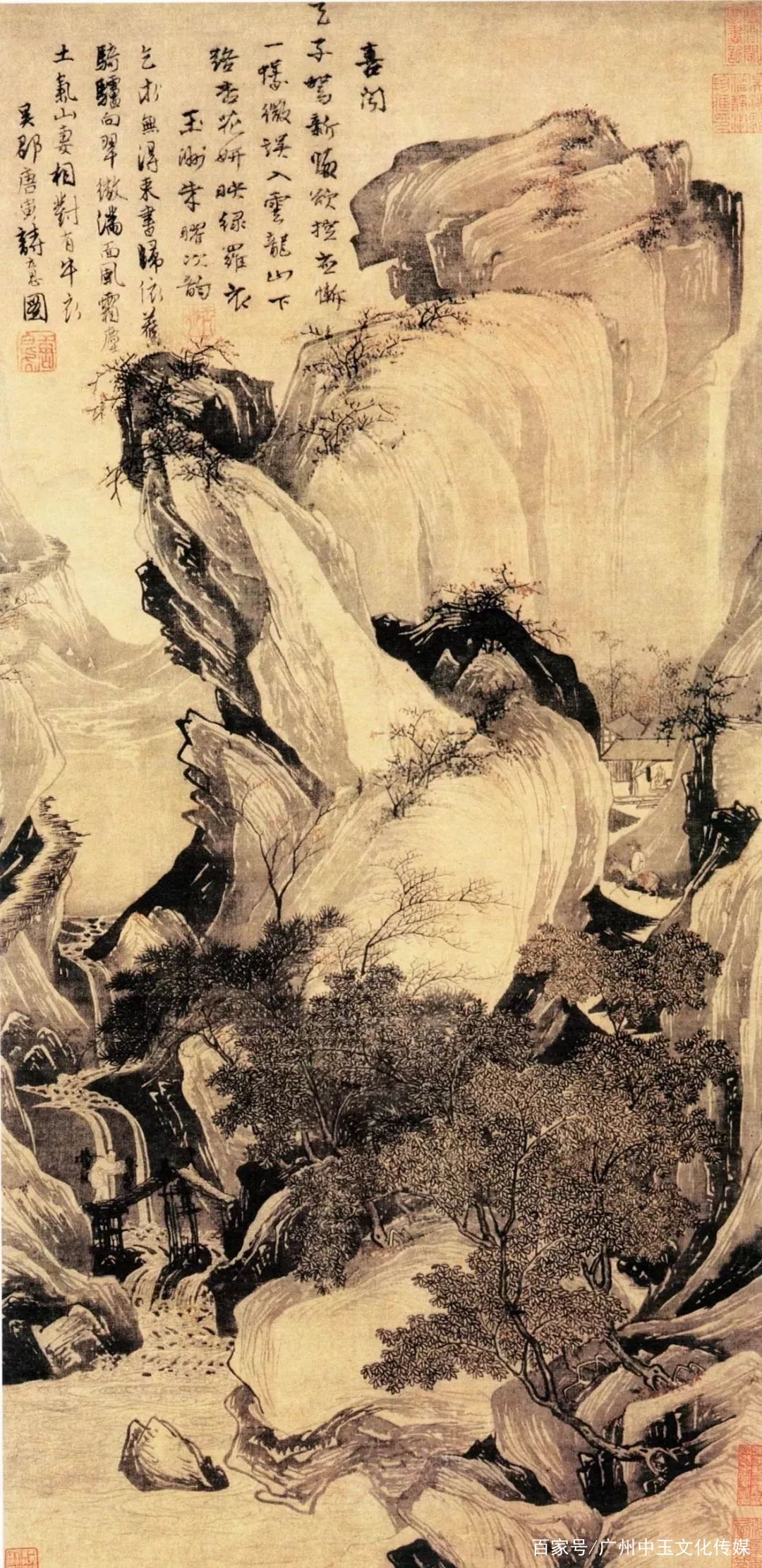 旷代才子唐伯虎的山水画，原来这么惊艳！_百科TA说