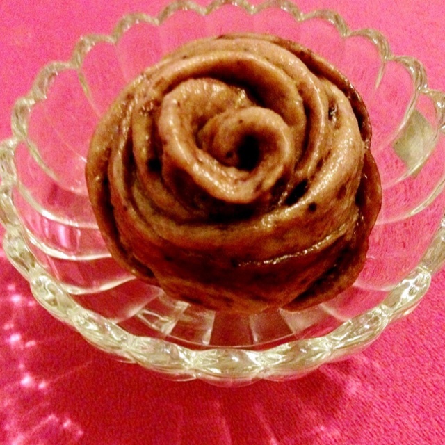 蓝莓玫瑰花馒头