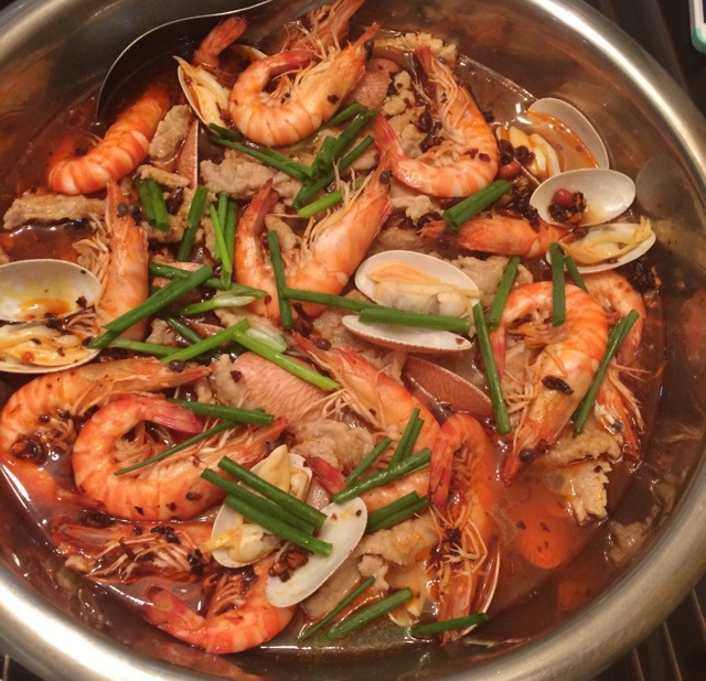 水煮海鲜大杂烩