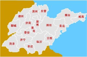  p>山东省位于中国东部沿海,黄河下游,陆地总面积15.
