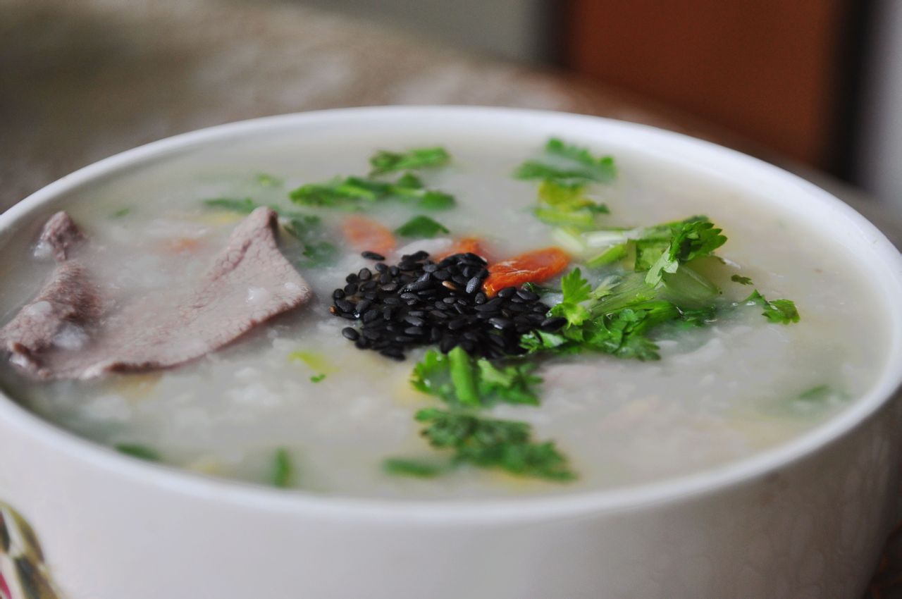 猪肝瘦肉杞子粥