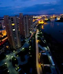 宁国外滩夜景