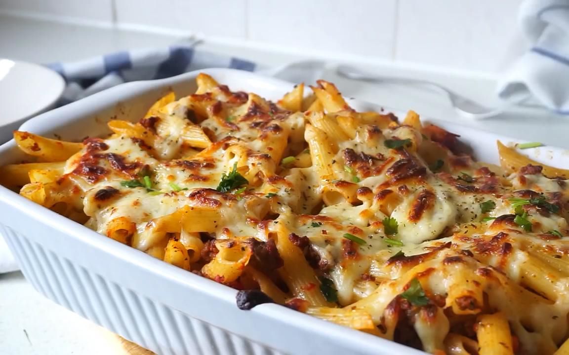 蔬菜奶酪焗通心粉