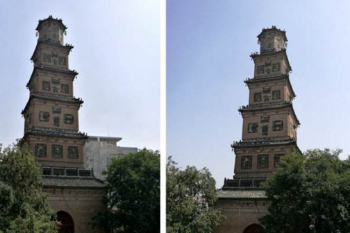 <p>铁佛寺琉璃金顶宝塔