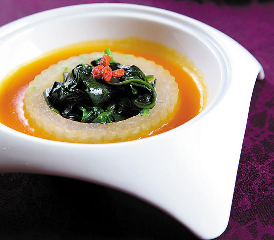 海参鲍筋冬瓜盅