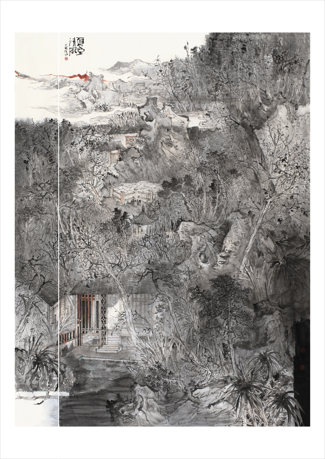 画家何咏 画之高逸，不以笔墨简繁论_百科TA说