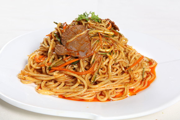 牛肉丝凉拌筱面