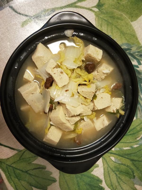 冻豆腐白菜