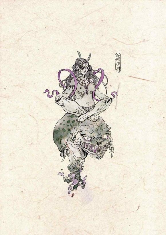 百鬼图大概囊括了中国流传已久的各种鬼怪共一百只,并将它们绘画成图