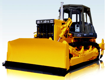 推土机是一种工业机器,配置八字梁摆动式,平衡梁悬挂结构,链轨节距为