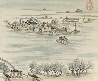 王绂《北京八景图》