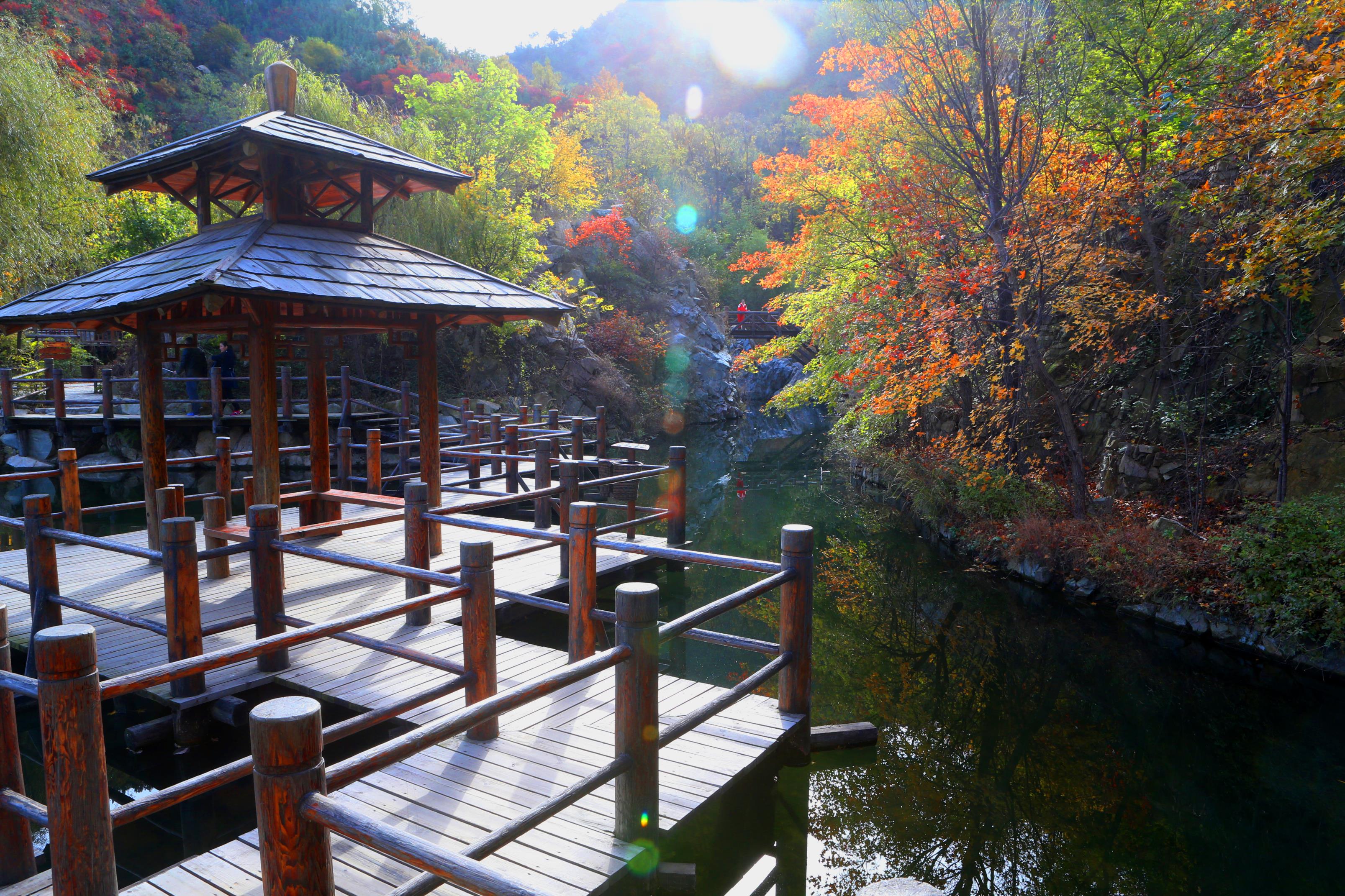 九如山瀑布群风景区图片