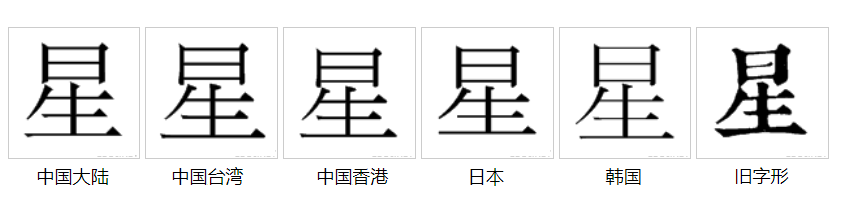 星（汉语文字）_百度百科
