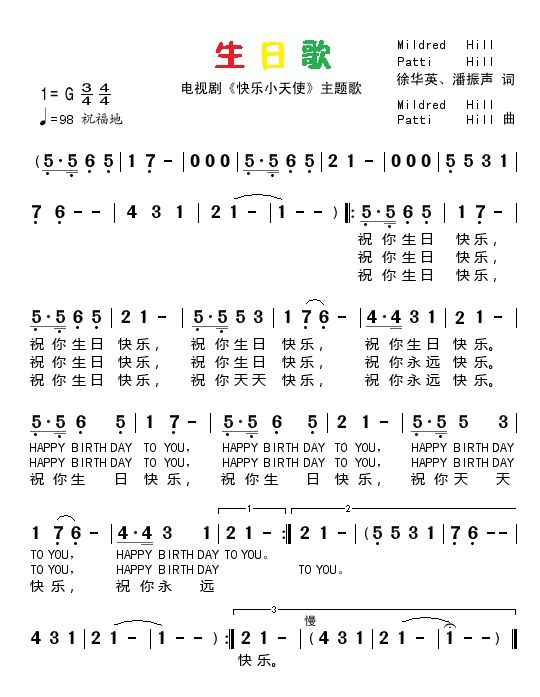  p data-id="gnwrluqcha">《祝你生日快乐》(happy birthday to you)