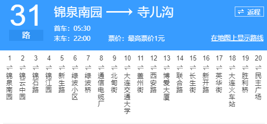 大连公交31路