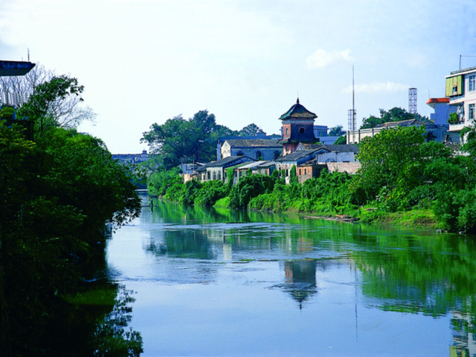 西门江建于唐代早期,因河流经合浦县城城