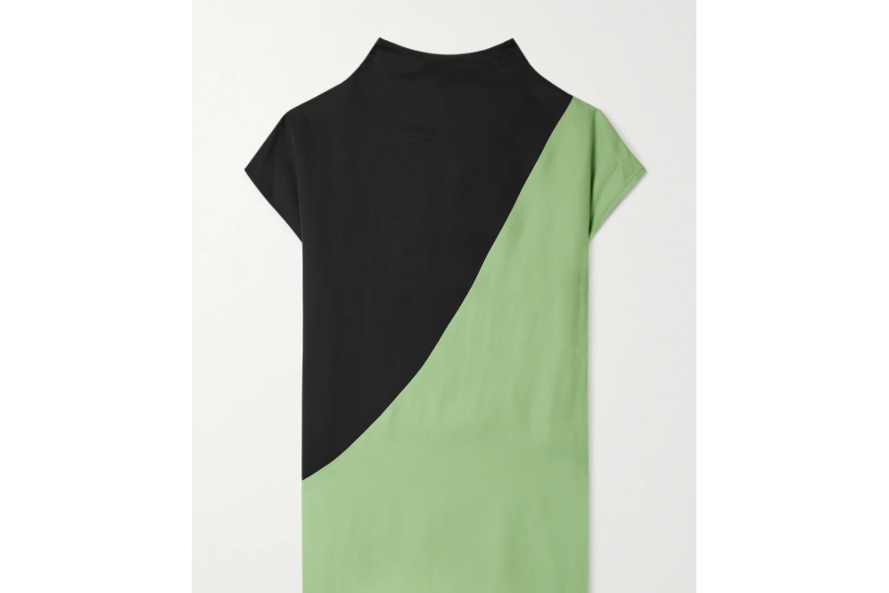 taos双色斜纹布上衣