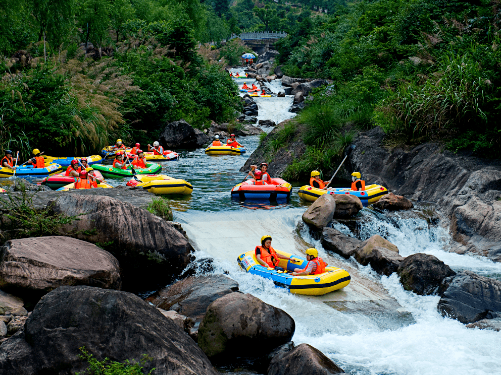 6公里,落差188米,途经"一峡,三弯,六潭