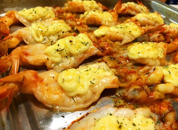 蛋黄酱焗烤大虾