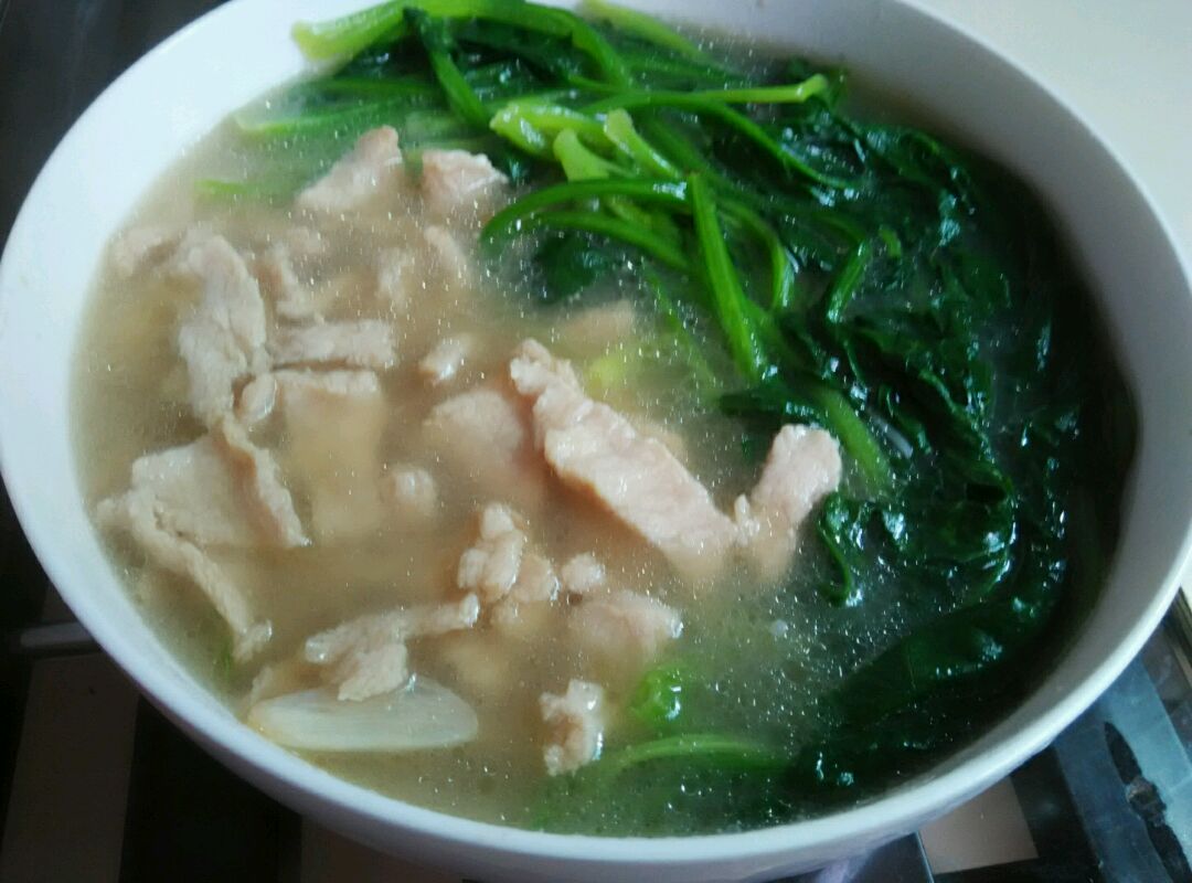 瘦肉菠菜汤