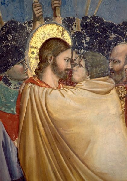 乔托犹大之吻湿壁画