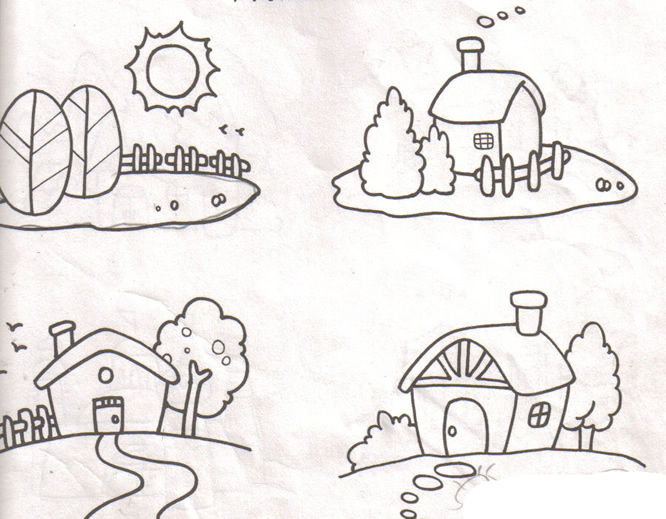 通过创作风景简笔画,可增加对大