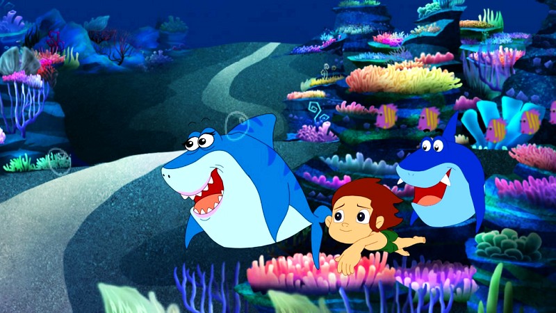 《海螺湾》是一部大型二维童话动画片,其以