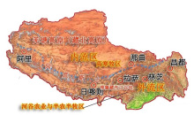 西藏的农业分界图