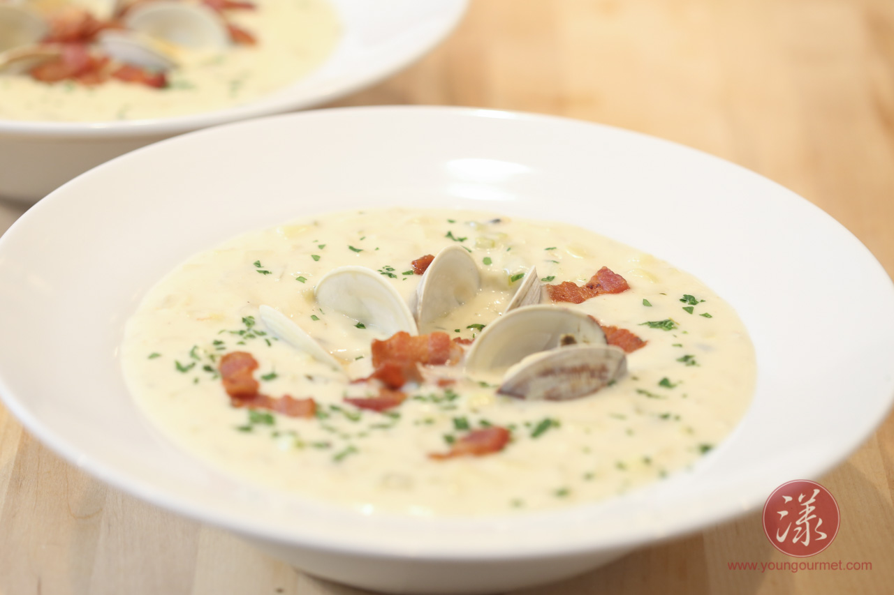 周打蛤蜊浓汤