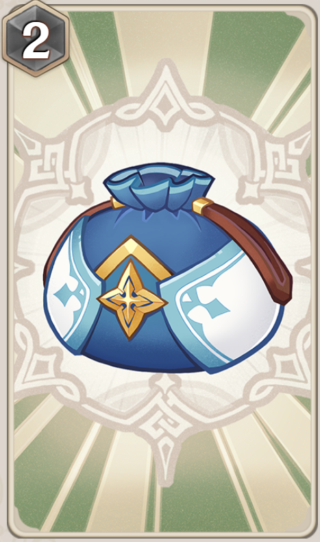  p>便携营养袋,游戏《原神》七圣召唤中的支援牌. /p>