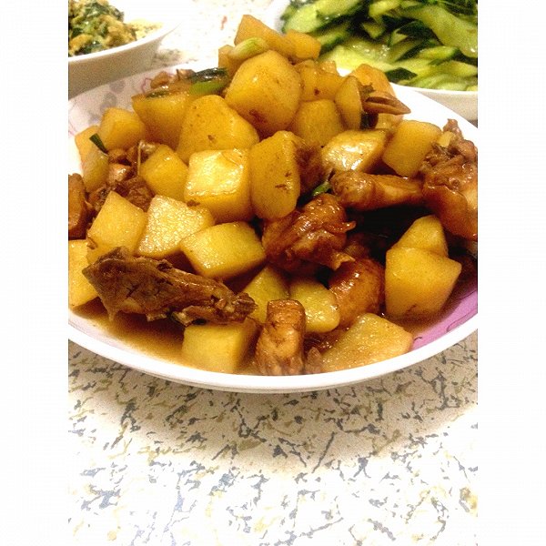 土豆炒鸡肉