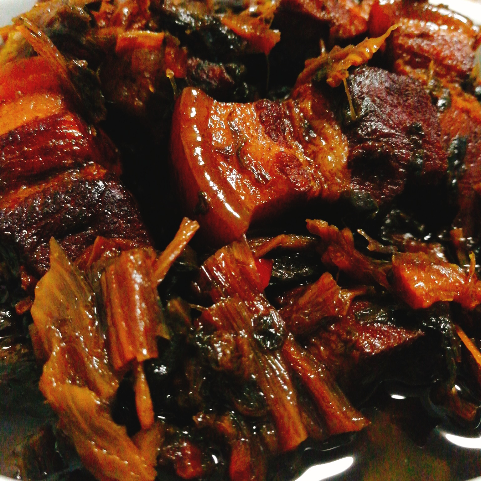 五花肉烧梅干菜