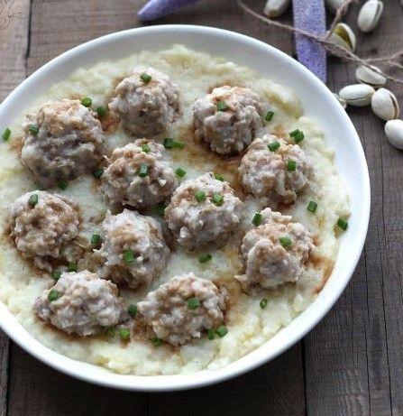 土豆泥蒸肉丸