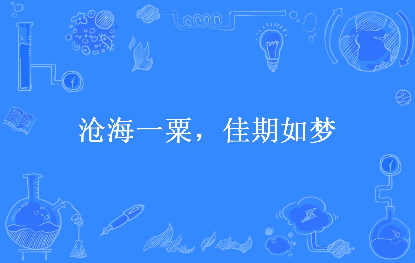 沧海一粟,佳期如梦