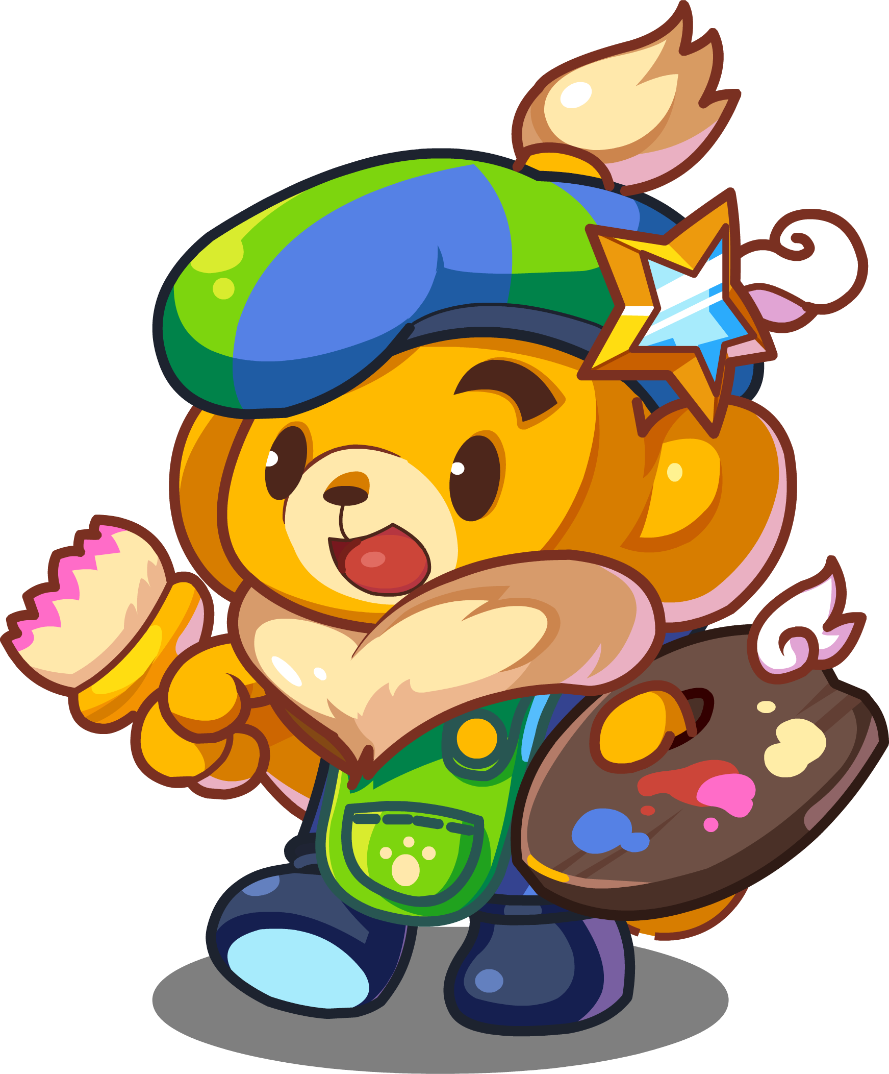 ">画家小熊,游戏《 a target="_blank" href="/item/洛克王国/67258"