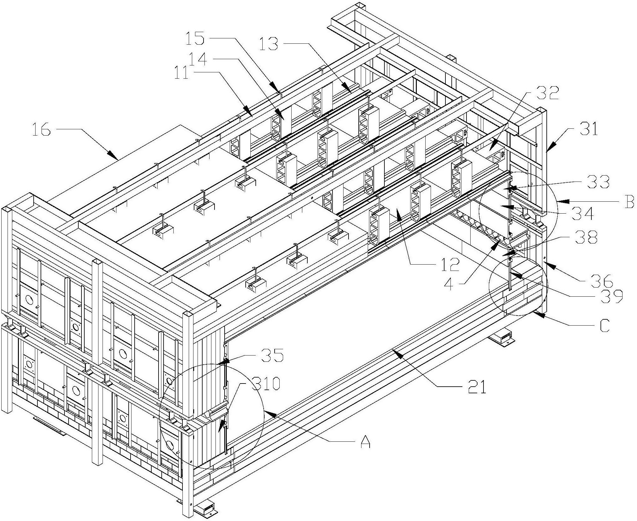 一种低蓄热的节能辊道窑