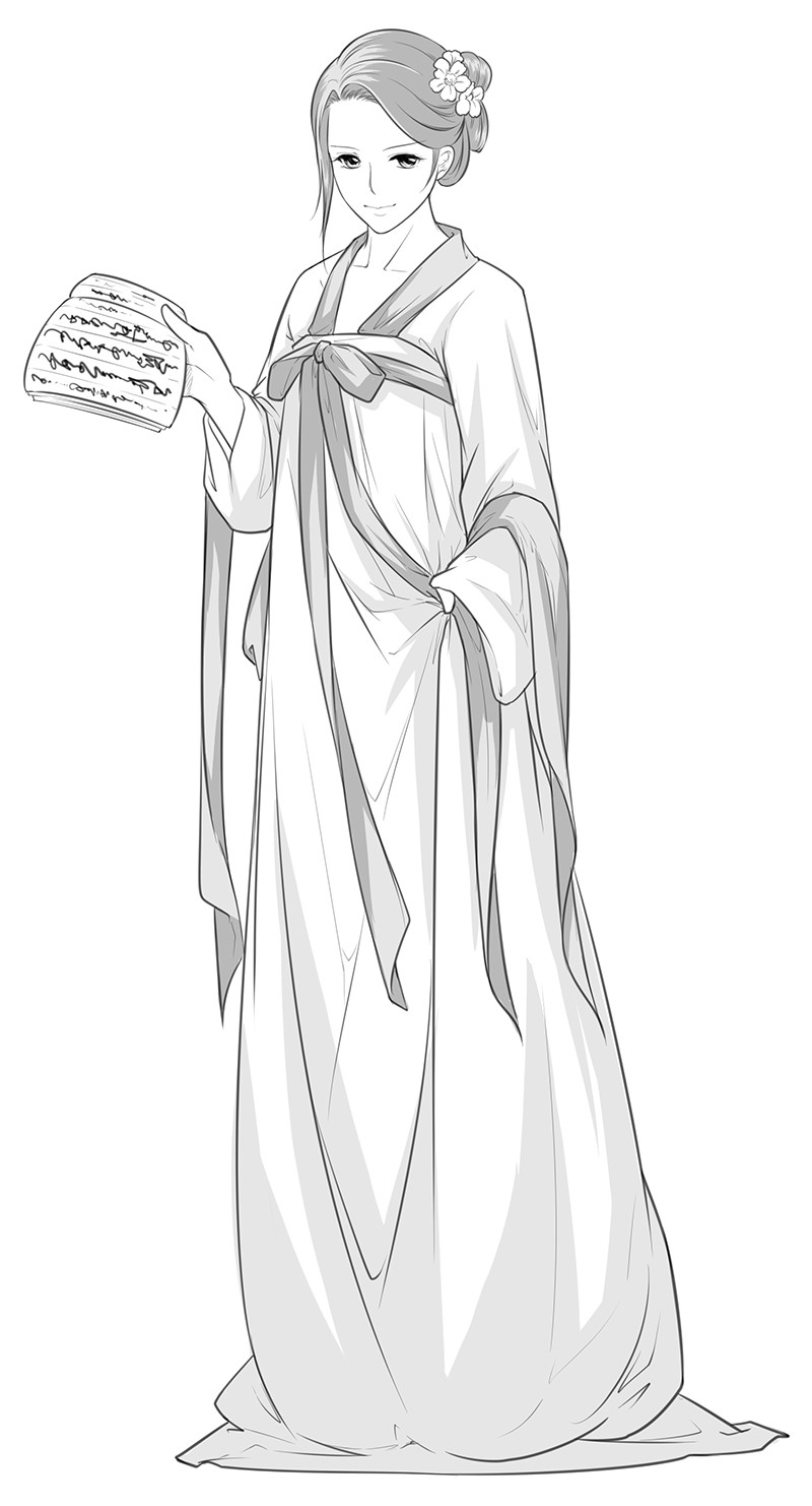 超级漫画素描技法经典360例:华美古风篇