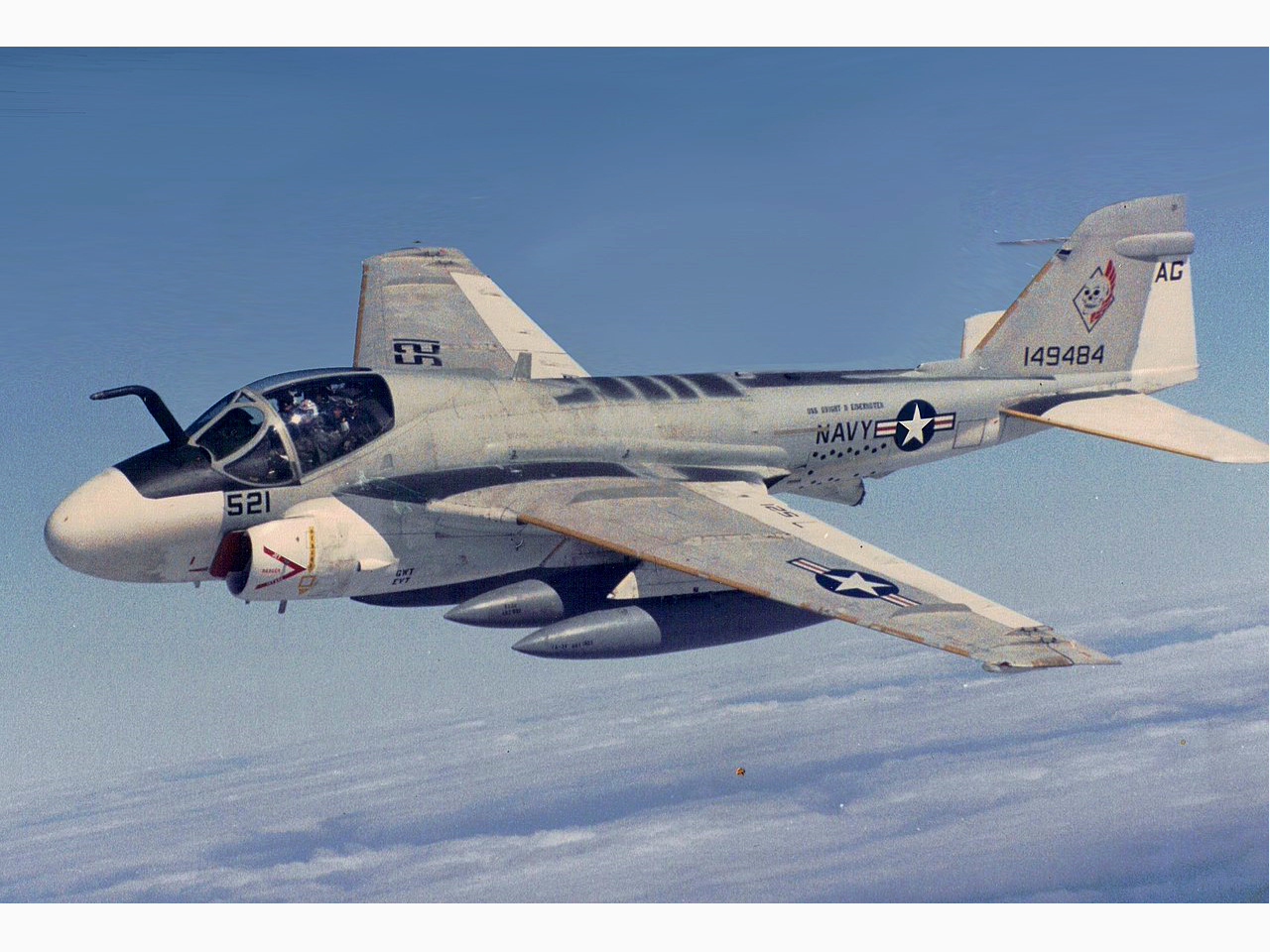 a-6攻击机(英文:grumman a-6 intruder,绰号:入侵者)是20世纪50