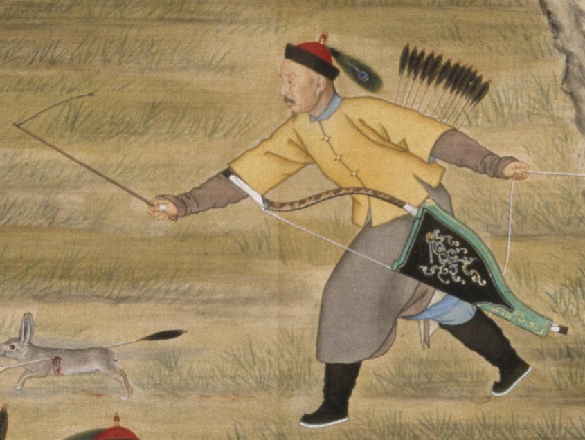 郎世宁乾隆皇帝射猎图