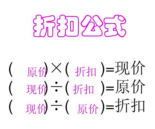 折扣计算公式 百度百科