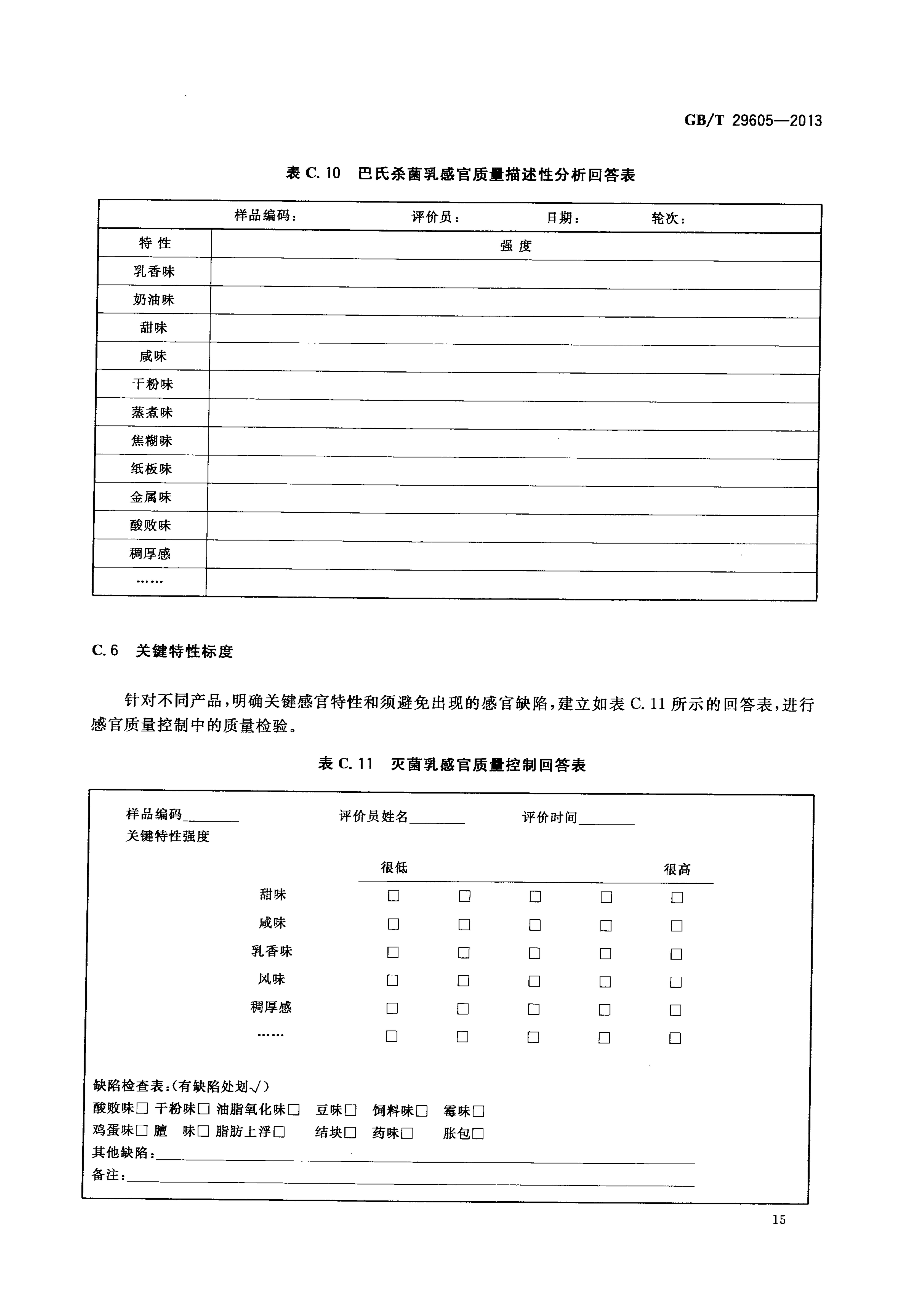 食品感官质量控制导则