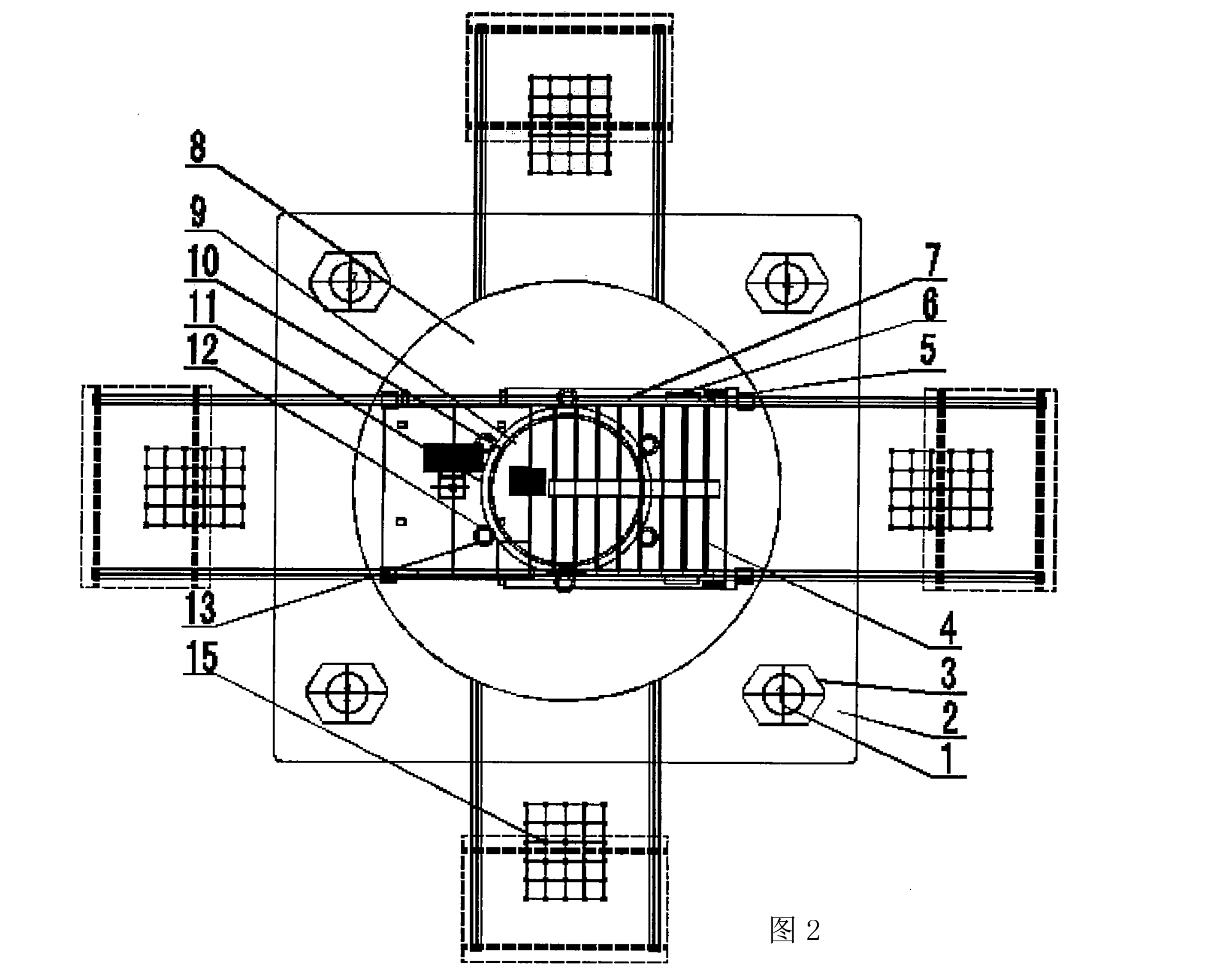 一种海上多方位石油钻井自升式平台